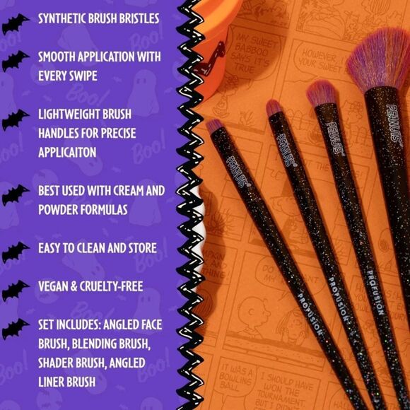 Profusion Cosmetics X Peanuts Witchy Blend 4-PC Brush Set - Picture 6 of 9
